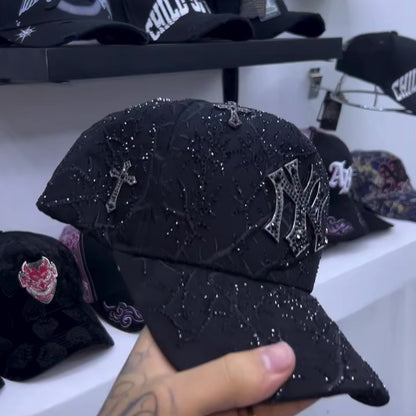 GORRA AB HATS "NY THORNED 24K BLACK GOLD"